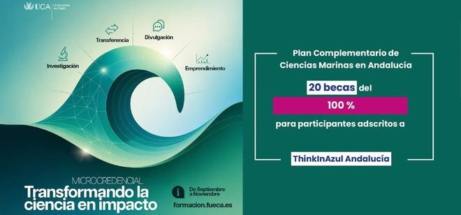 Becas para la microcredencial 'Transformando la ciencia en impacto' de la UCA y CEI·MAR