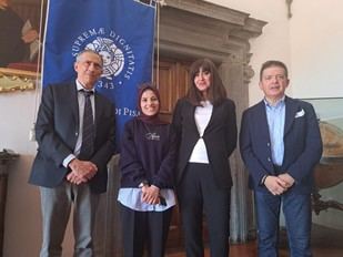 La Ministra Bernini recibe a Aya, la primera estudiante palestina en la Universidad de Pisa