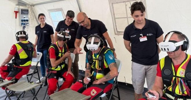La UCAM utiliza tecnología inmersiva en maniobras de emergencias de la OTAN