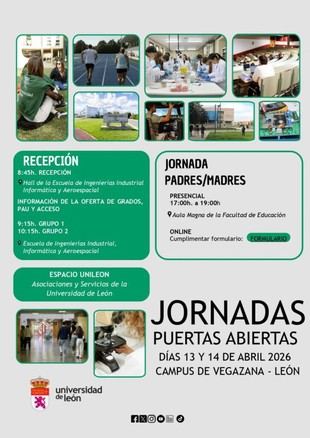 Jornadas de Puertas Abiertas en la Universidad de León para futuros estudiantes