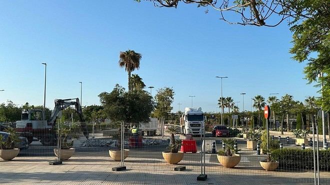 La Universidad de Alicante comienza la construcción de una nueva rotonda para mejorar la movilidad en el campus