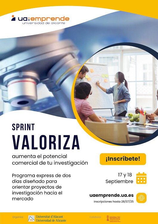 La Universidad de Alicante presenta la cuarta edición de Sprint Valoriza-Ciencia Emprende para impulsar ideas innovadoras