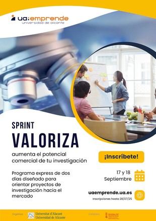 La Universidad de Alicante presenta la cuarta edición de Sprint Valoriza-Ciencia Emprende para impulsar ideas innovadoras