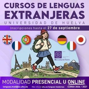 La Universidad de Huelva abre inscripciones para cursos de lenguas modernas en 2026/2027