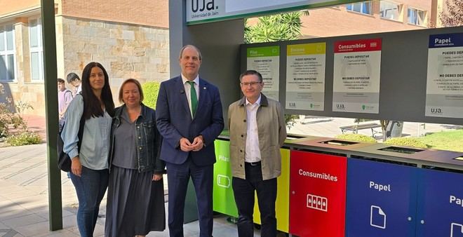 La Universidad de Jaén implementa nuevos puntos limpios para reducir residuos en sus campus