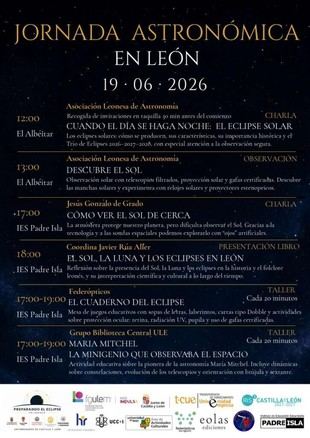 Jornada Astronómica en León para el Eclipse Solar de 2026