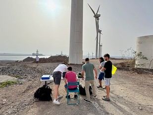 La UPM realiza con éxito pruebas de drones para inspección de aerogeneradores