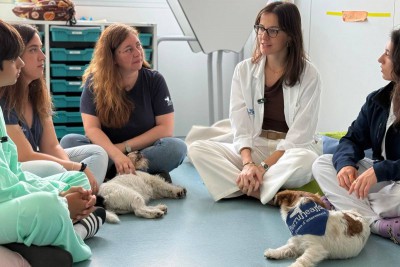 URJC y Vall d'Hebron implementan terapia con perros para jóvenes con problemas mentales