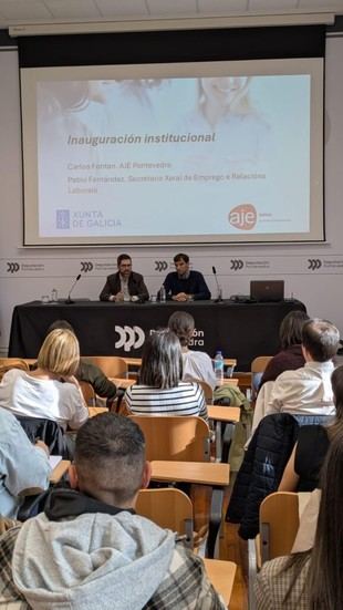 La Xunta destaca en el Foro de AJE Pontevedra la atención a 1.500 proyectos emprendedores en la provincia