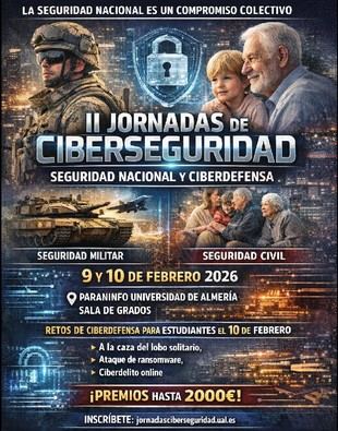 II Jornadas de Ciberseguridad en la UAL abordarán seguridad militar y civil