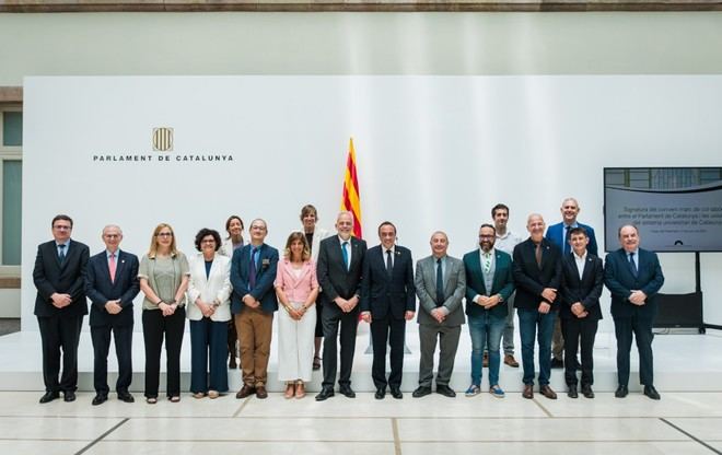 Renovación del convenio entre universidades y el Parlament de Catalunya