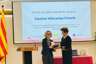 La UdL recibe un premio por su investigación sobre violencia machista