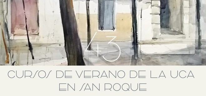 Lorenzo Silva y Carmen Calvo en los Cursos de Verano de San Roque
