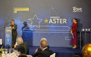 Marián Cano resalta el liderazgo empresarial en los Premios ASTER 2026