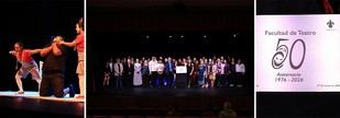 Universidad Veracruzana celebra 50 años de teatro con placa conmemorativa