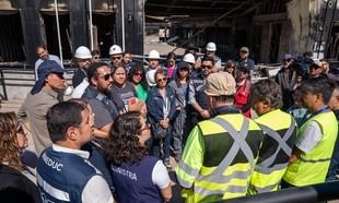 Ministro Cataldo coordina reconstrucción de escuelas tras incendios en Biobío
