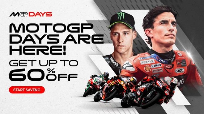 Descuentos de hasta el 60% en productos de MotoGP™ durante los MotoGP Days 2025