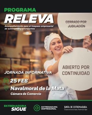 Jornada informativa en Navalmoral de la Mata sobre el programa Releva para la continuidad empresarial