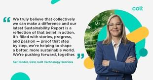 Colt presenta su informe de sostenibilidad con avances hacia la neutralidad de carbono