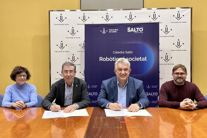 Nueva cátedra de robótica en la Universidad de Lleida y Group Saltó