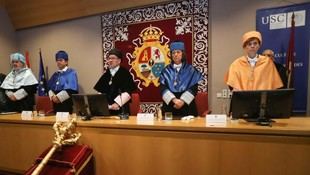 El reitor destaca el compromiso de la USC con Lugo en su último discurso