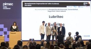 Lubritec galardonada con el Premio Pimec 2025 por su compromiso con la sostenibilidad e innovación