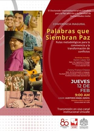 Conferencia inaugural del Doctorado en Paz impulsa la convivencia y el diálogo