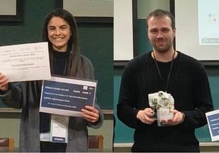 Clara Chinchilla y Luis León reciben premios por su investigación en cristalografía en el ICMol