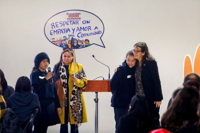 Establecimientos educativos de Chile participan en jornada contra la violencia