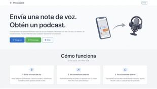 PrestoCast transforma notas de voz en podcasts al instante