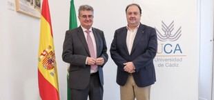 Reunión entre el rector de la Universidad de Cádiz y el nuevo secretario general de Universidades de Andalucía