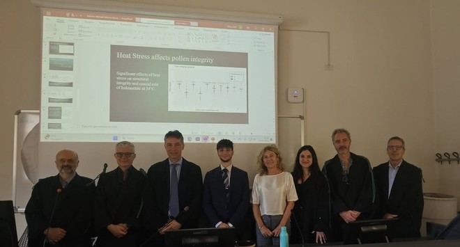 Michele Bellomo, primer graduado en Biotecnología Agraria Vegetal en Imola