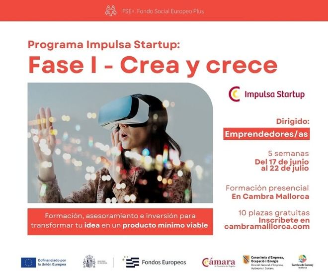Crea y Crece: Programa de apoyo a emprendedores en Mallorca
