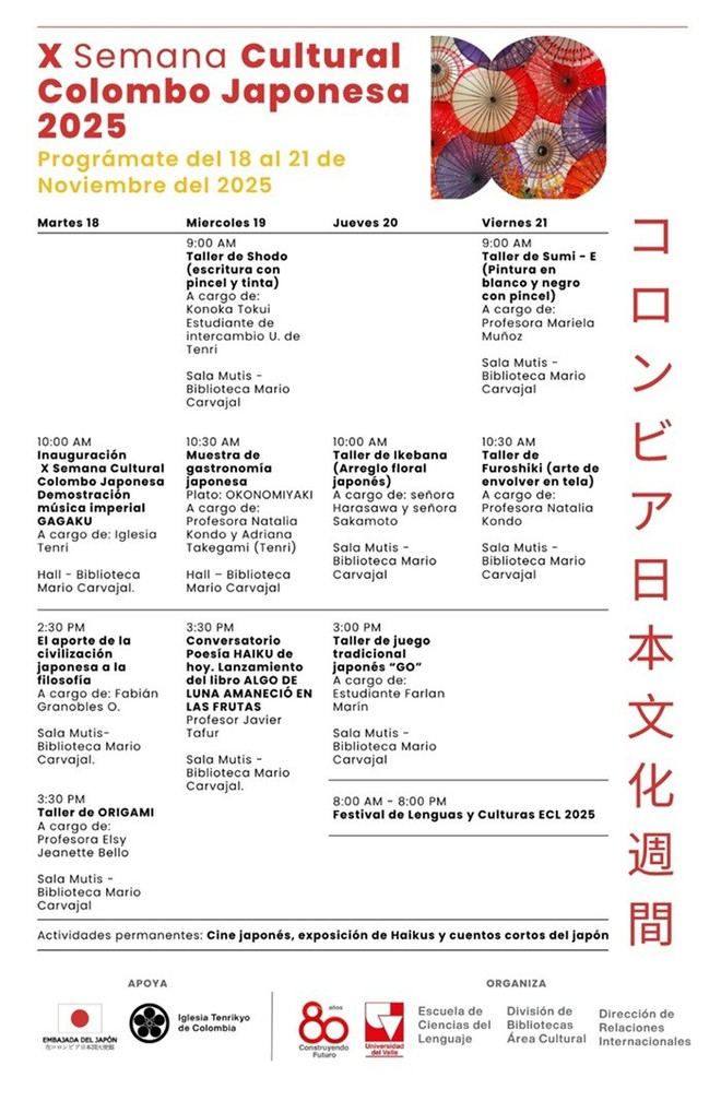 X Semana Cultural Colombo Japonesa en la Universidad del Valle