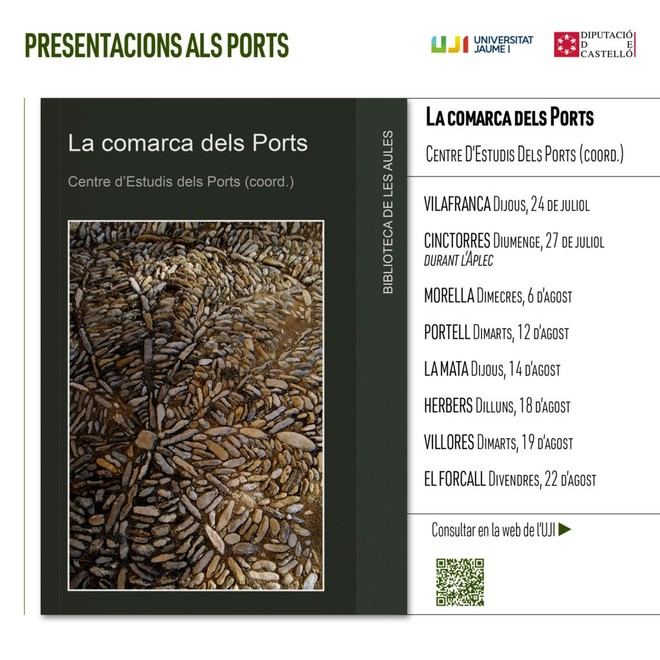 Presentan el libro 'La comarca dels Ports' en varios municipios de Castellón