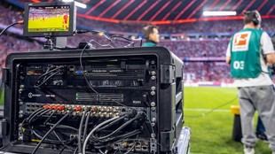 Árbitro utiliza tecnología 5G en un partido de Bundesliga