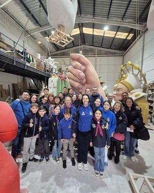 La falla de la UPV presenta dos monumentos innovadores y biodegradables