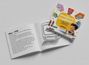 Nuevo libro de colorear acerca de la historia de Apple para niños sin pantallas