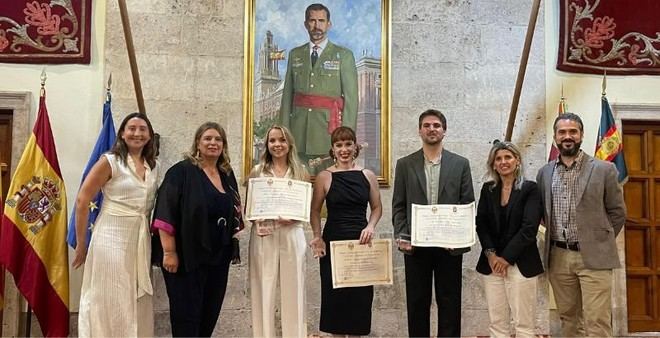 Tres alumnos de la Universidad Europea de Valencia reciben premios por su excelencia académica