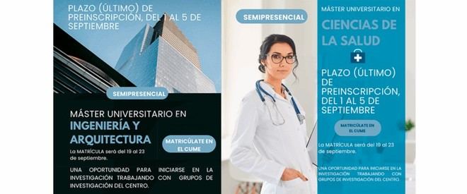 Últimos días para preinscribirse en los Másteres de Investigación del Centro Universitario de Mérida