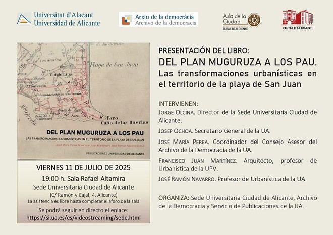 Nuevo libro de la UA sobre transformaciones urbanísticas en la playa de San Juan