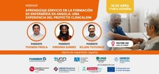 Webinar sobre formación en enfermería en Angola organizado por UNEATLANTICO