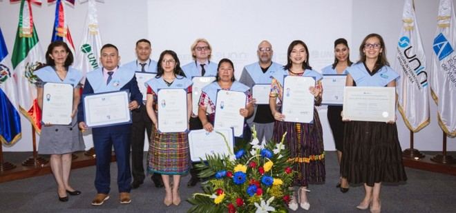 Ceremonia de graduación de UNEATLANTICO y FUNIBER en Guatemala