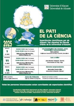 Talleres de ciencia para niños en la Universidad de Alicante