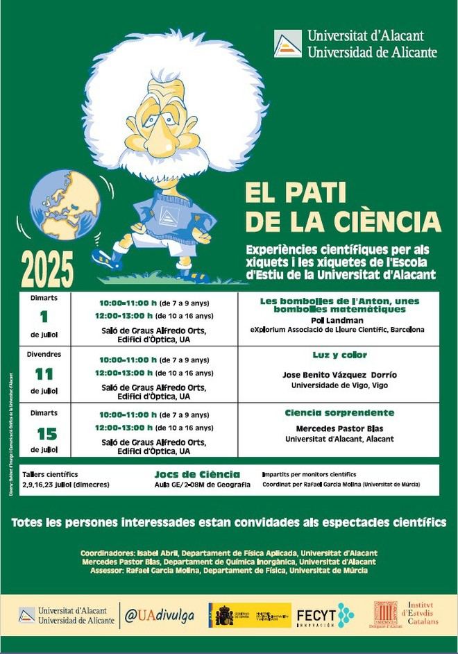 Talleres de ciencia para niños en la Universidad de Alicante