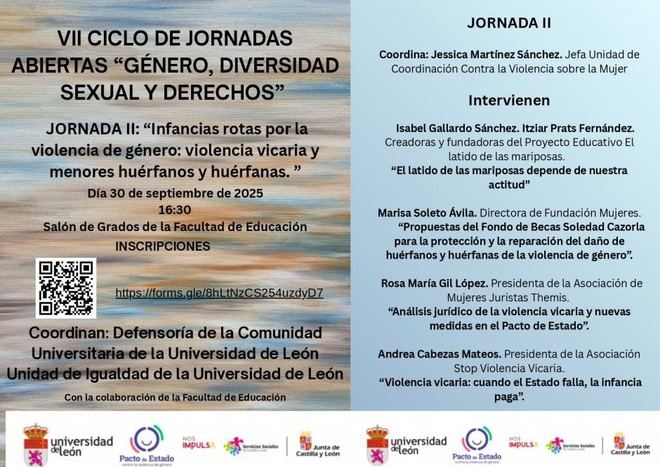 II jornada sobre violencia vicaria y menores huérfanos en la ULE