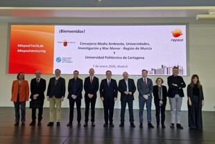 Visita del rector de la Universidad de Cartagena al Technology Lab de Repsol