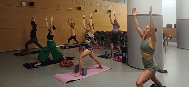 Finalizan los cursos de yoga y pilates en BBF