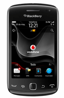 Vodafone lanza en exclusiva el Blackberry Curve 9380 By Pachá